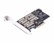 Плата-адаптер AgeStar MC02, PCIe 3.0 x4, NVMe / SATA (AS-MC02)