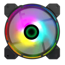 Вентилятор 120 мм, GameMax Rainbow Dual Ring RGB подсветка (FN-12Rainbow-D)