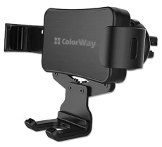 Автодержатель для телефона ColorWay Metallic Gravity Holder-2, Black (CW-CHG02-BK)
