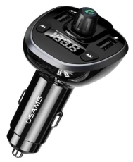 FM-трансмиттер Usams US-CC115 C21 dual usb 3.4A LCD Wireless FM Car Charger