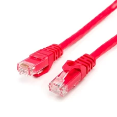Патч-корд 1 м, UTP, Red, 2E, литой, RJ45, кат.5е, медь (2E-PC5ECOP-100RD)