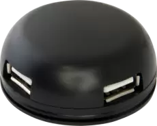 Концентратор USB 2.0 Defender Quadro Light, Black, 4xUSB 2.0 (83201)