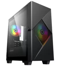 Корпус GameMax Cyclops BG Black, без БЖ, Micro ATX