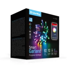 Гірлянда світлодіодна ColorWay, синхронізація світла з музикою, 60LED (IP65), 10м (CW-GS-60L10UMC)