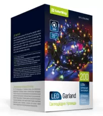 Гірлянда світлодіодна ColorWay, 200LED, 20м, 220В, RGB (CW-G-200L20VMC)