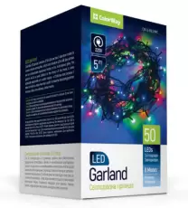 Гірлянда світлодіодна ColorWay, 50LED, 5м, 220В, RGB (CW-G-50L5VMC)
