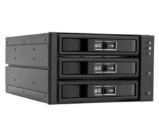 Бекплейн Chieftec 2x5.25", Black, для 3x3.5" SSD/HDD, 3xSATA/2xSATA Power (CBP-2131SAS)