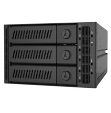 Бекплейн Chieftec 2x5.25", Black, для 3x3.5" SSD/HDD, 3xSATA/2xMolex (CMR-2131SAS)