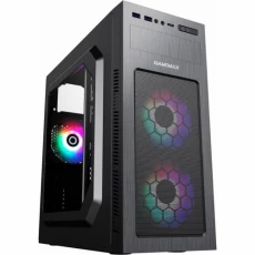Корпус GameMax MT525-2U3TYC Black, без БЖ, ATX (MT525-2U3TYC-3FAN)