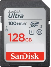 Карта памяти SDXC, 128Gb, SanDisk Ultra (SDSDUNR-128G-GN3IN)