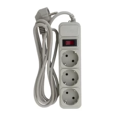 Фільтр мережевий Patron, 3 розетки, 3 м, Grey (SP-1033-GR)