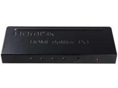 Сплиттер HDMI 1x4, версия 1.4, 4K, 3D, 2160Р, PowerPlant (CA911509)