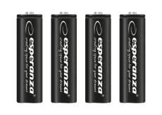 Акумулятор AA, 2600 mAh, Esperanza, Black, 4 од, 1.2V, Blister (EZA106)