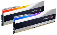 Пам'ять 16Gb x 2 (32Gb Kit) DDR5, 6000 MHz, G.Skill Trident Z5 RGB, Silver (F5-6000J4040F16GX2-TZ5RS)