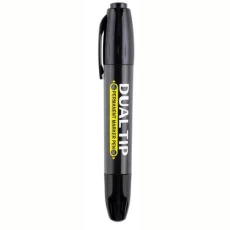 Маркер водостійкий Baoke, Black, 1-5 мм, двосторонній (MP2918-black)