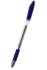 Ручка кулькова 0.7 мм, H-Tone, синя, з грипом, 50 од (JJ201307-blue)