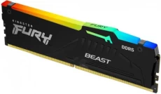 Память 8Gb DDR5, 5200 MHz, Kingston Fury Beast RGB, Black (KF552C40BBA-8)