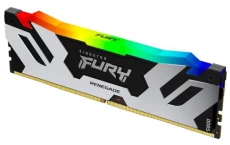 Пам'ять 16Gb DDR5, 6400 MHz, Kingston Fury Renegade RGB, Black/Silver (KF564C32RSA-16)