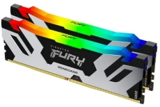 Пам'ять 16Gb x 2 (32Gb Kit) DDR5, 6400 MHz, Kingston Fury Renegade RGB, Black (KF564C32RSAK2-32)
