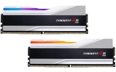 Пам'ять 32Gb x 2 (64Gb Kit) DDR5, 6000 MHz, G.Skill Trident Z5 RGB, Silver (F5-6000J3238G32GX2-TZ5RS)