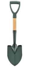 Лопата штикова 2E Digger 2, деревяний тримак, 1.5 мм, 67 см, 670 г (2E-S67)