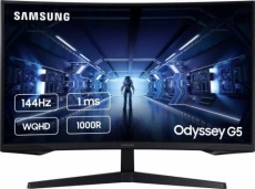 Монітор вигнутий 32 Samsung Odyssey G5, Black (LC32G55TQBIXCI)