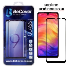 Захисне скло для Xiaomi Redmi Note 7, BeCover, Full Glue & Cover Black (703190)