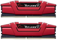 Пам'ять 8Gb x 2 (16Gb Kit) DDR4, 2666 MHz, G.Skill Ripjaws V, Red (F4-2666C19D-16GVR)