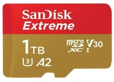 Карта памяти microSDXC, 1Tb, SanDisk Extreme, SD адаптер (SDSQXAV-1T00-GN6MA)