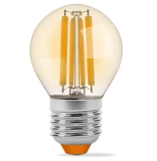 Лампа світлодіодна E27, 6 Вт, 2200K, G45, Videx Filament, 750 Лм, 220V (VL-G45FA-06272)