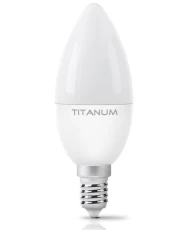 Лампа світлодіодна E14, 6 Вт, 3000K, C37, Titanum, 510 Лм, 220V (TLС3706143)