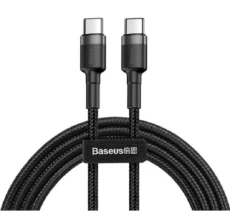 Кабель USB Type-C - USB Type-C 1 м Baseus Cafule PD2.0, Black, 20V, 3A, 60W (CATKLF-GG1)
