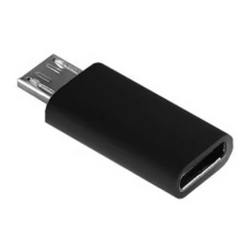 Переходник Type-C (F) - microUSB 2.0 (M), Black, Lapara