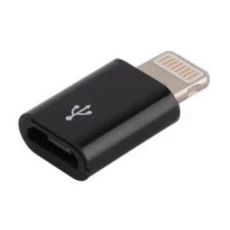 Перехідник microUSB 2.0 (F) - Lightning (M), Black, Lapara