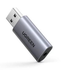 Звукова карта USB 2.0, 5.1, Ugreen, Grey (CM383/80864)