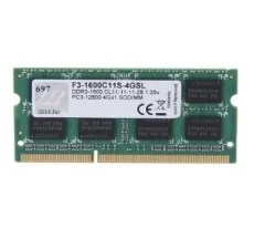 Пам'ять SO-DIMM, DDR3, 4Gb, 1600 MHz, G.Skill, 1.35V (F3-1600C11S-4GSL)