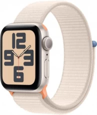 Смарт-часы Apple Watch SE GPS (A2722), 40 мм, Starlight, Starlight Sport Loop (MR9W3QP A)