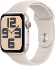 Смарт-часы Apple Watch SE GPS (A2723), 44 мм, Starlight, Starlight Sport Band (S M) (MRE43QP A)