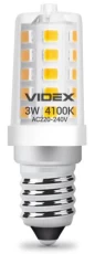 Лампа світлодіодна E14, 3 Вт, 4100K, ST25, Videx, 300 Лм, 220V (VL-ST25e-03144)