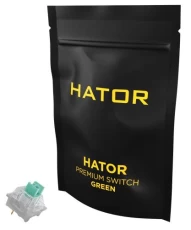 Комплект механічних перемикачів Hator Premium Green, 10 шт (HTS-104)