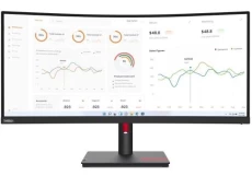 Монитор изогнутый 34" Lenovo ThinkVision T34w-30 (63D4GAT1UA), Black