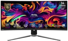 Монитор изогнутый 34" MSI MAG 341CQP QD-OLED, Black