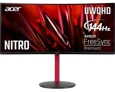 Монитор изогнутый 34" Acer Nitro XZ342CU P, Black/Red (UM.CX2EE.P17)
