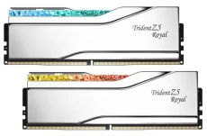 Память 32Gb x 2 (64Gb Kit) DDR5, 6400 MHz, G.Skill Trident Z5 Royal, Silver(F5-6400J3239G32GX2-TR5S)