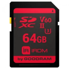 Карта памяти SDXC, 64Gb, Goodram IRDM S6B0 (IR-S6B0-0640R11)