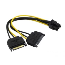 Переходник питания 6-pin VGA (M) - 2 x SATA (M), 20 см (S0409)