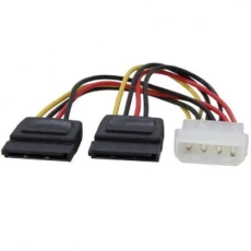 Переходник питания Molex (M) - 2 x SATA (F), 20 см (S0449)