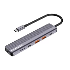 Док-станция Canyon 6-в-1 "DS-17", Grey (CNS-TDS17)