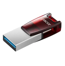 Флеш накопичувач USB 64Gb Apacer AH180, Dark Red, Type-C / USB 3.2 Gen 1 (AP64GAH180R-1)