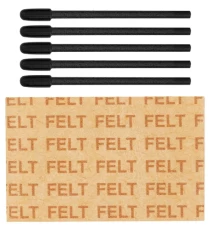 Набір змінних наконечників Felt (фломастер) для Pro Pen 3, Black